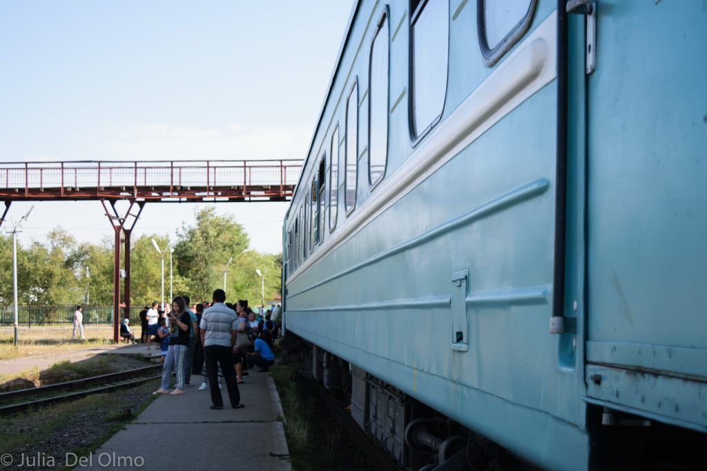 Tren en Kazajistán